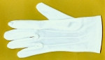 Gloves White Cotton SLIP ON Wrist Length